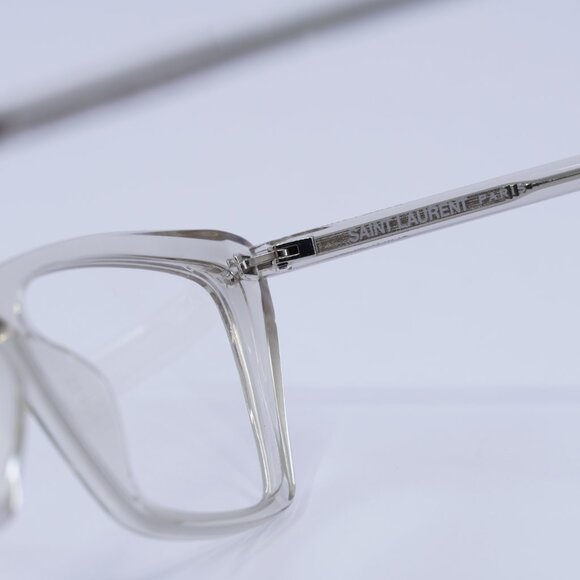 🕶️ New Saint Laurent SL737 MICA THIN OPT 004 Eyeglasses-Transparent Beige Frame - Picture 8 of 11